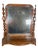 Vintage Vanity Mirror - Antique Wooden Dresser Tabletop Tilting Tilt Mirror - Chippy Rustic Painted Wood Mirror For Sale - Image 4 of 9