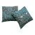 Sanderson Morris & Co "Blackthorn", 20" Feather Down Filled Square Pillows For Sale