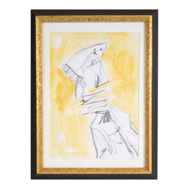 Abstract Mixed Media Drawing by James L. Bruch For Sale
