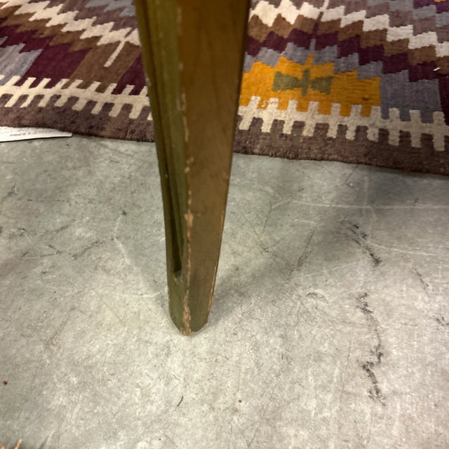 1960s Gold Tufted Velvet and Wood Arm Chairs a Pair For Sale - Image 11 of 12