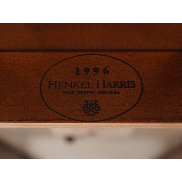 1990s Henkel Harris Model 2205 Cherry Dining Room Table For Sale - Image 17 of 18
