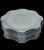 Vintage Juliska Ceramics Charger “Berry and Thread Ice Blue Collection”- Set of 9 For Sale - Image 9 of 11