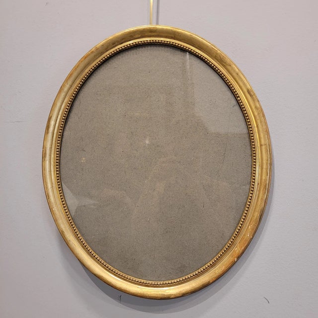 Napoleon III Oval Gilded Frames, Set of 2 For Sale - Image 11 of 18