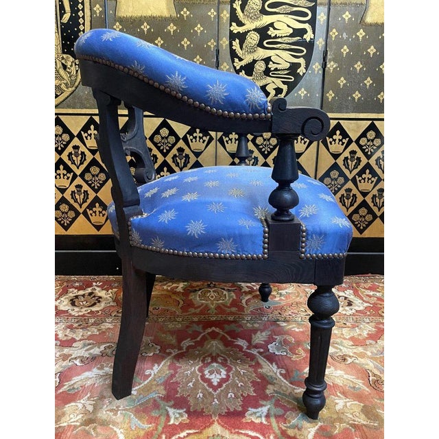 Napoleon III Louis Philippe Office Armchair For Sale - Image 9 of 11