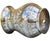 Silver Early 20th Century Handmade Moorish Silver Vase W/ Brass Floral Engravings For Sale - Image 8 of 9