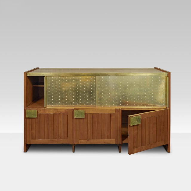 Bar Cabinet by Giancarlo Pozzo, 1950s, in Flawless conditions. Designed 1950 to 1959 This piece has an attribution mark, I...