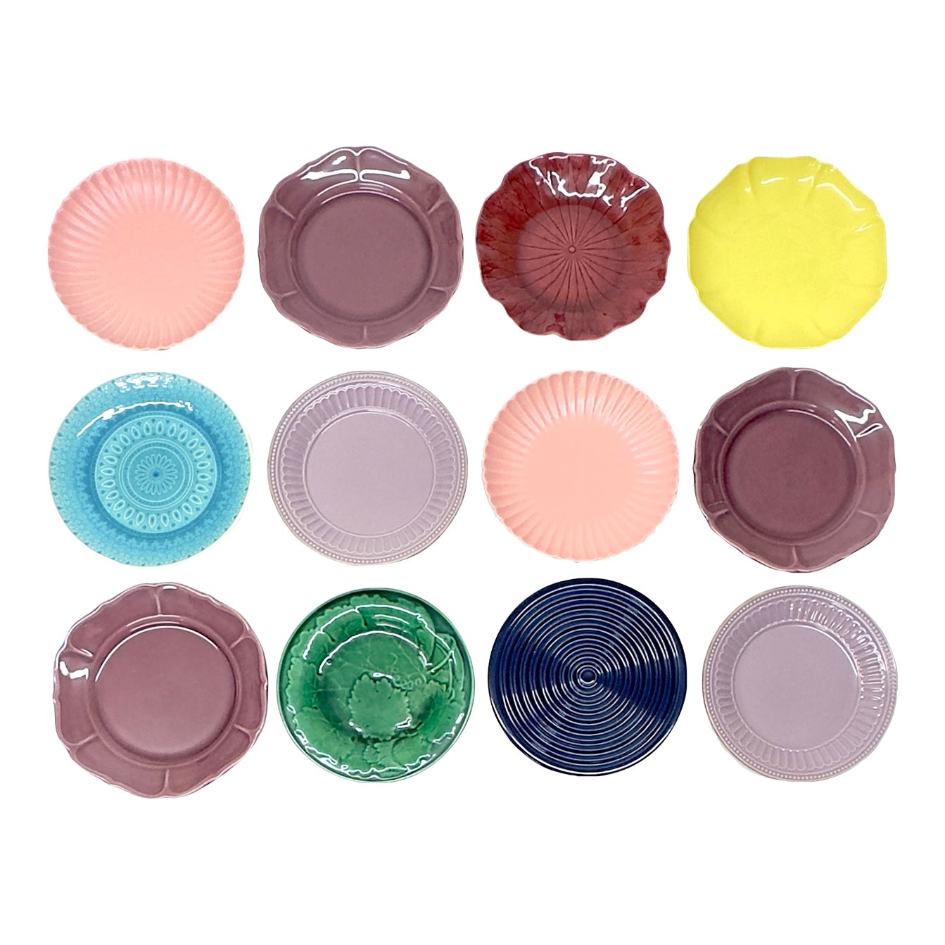 All Over Color Jewel-Toned Textured Ceramic Side Plate Curation - Group ...
