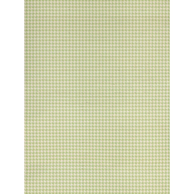 The House of Scalamandré Houndstooth Sisal Wallpaper, Pear For Sale
