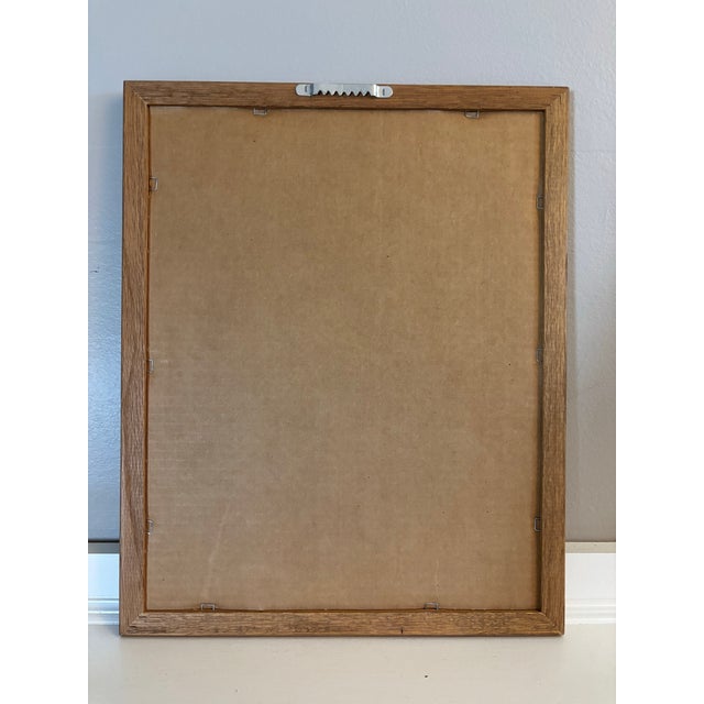 Contemporary Verdant Shell Beetle Signed and Framed (Mixed Media Linocut Print) For Sale - Image 3 of 3