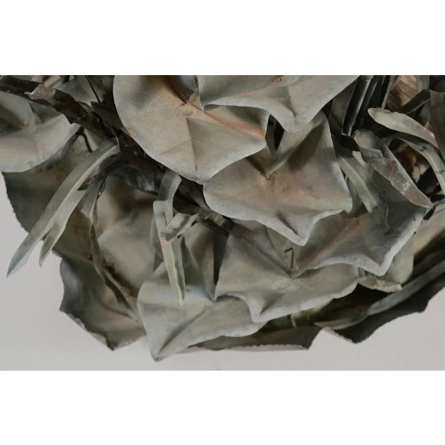 Large Verdigris Copper Cattails and Driftwood Fountain For Sale In New York - Image 6 of 11