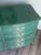1970’s French Provincial Green Lacquered Dresser of Nine Drawers For Sale - Image 9 of 14