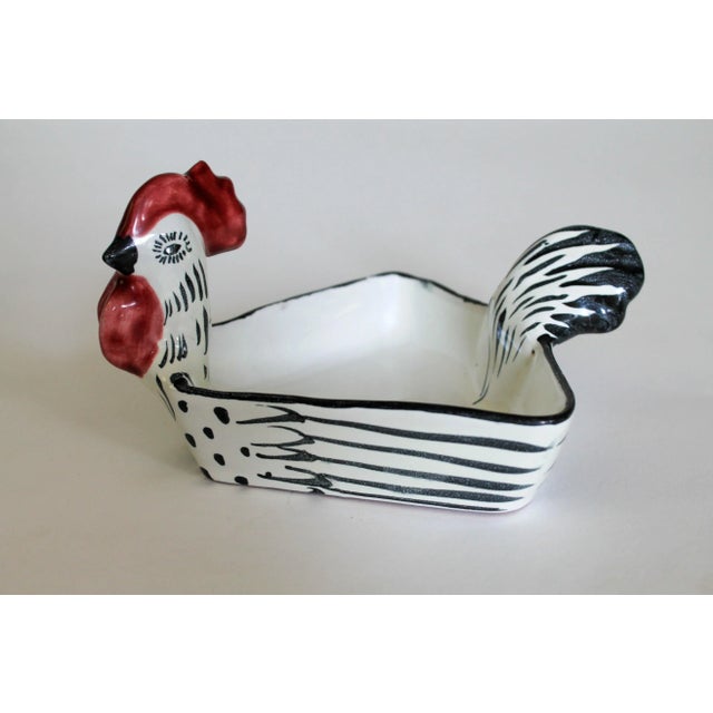 Ceramic Set of Six Italian Ceramic Rooster Candy / Nut Dishes For Sale - Image 7 of 13
