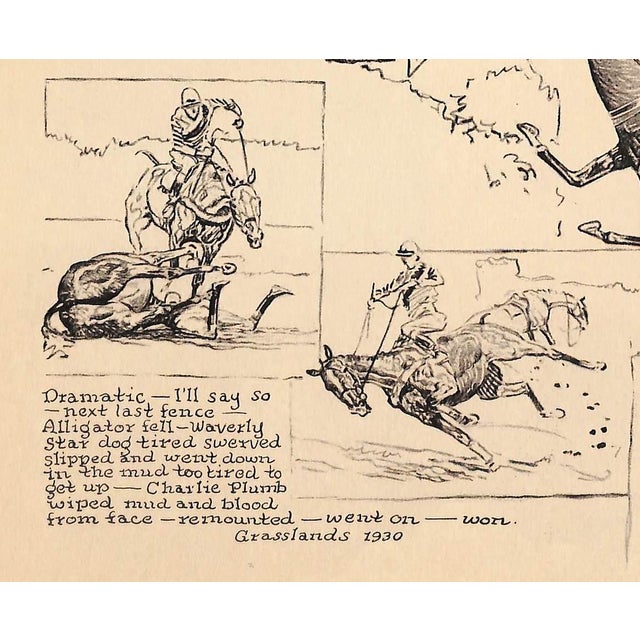 Art Sz: 9 1/2"H x 12 1/2"W 1933 Proof Plate for 'Spills and Thrills' Published by Charles Scribner's Sons New York 1933