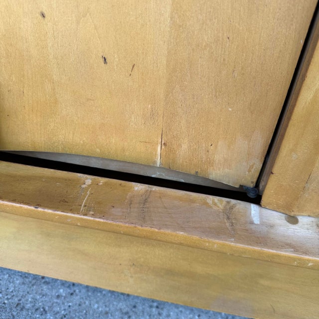 Heywood-Wakefield M196 Wheat Sideboard Hutch Midcentury Modern For Sale - Image 10 of 12