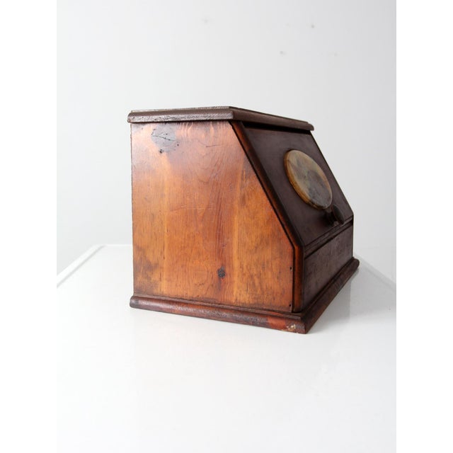 Vintage Wooden Bread Box Chairish