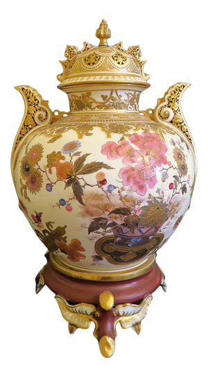 19th Cenutry Bigelow, Kennard & Co. American Japonaise-Style Porcelain Urn