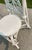 Wood Late 19th Century Victorian White Wicker Rattan Desk Side Vanity High Back Portrait Chair For Sale - Image 7 of 12