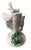 Ceramic Ugo Zaccagnini Italian Bird & Branch Ceramic Candelabra, Circa 1930s–40s For Sale - Image 7 of 17