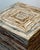 Modern Pair Italian Specimen Travertino Oniciato Cube Side Tables, Style of Romeo Rega For Sale - Image 3 of 18