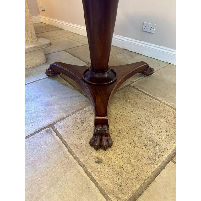 Antique Victorian Mahogany Tilt Top Dining Table, 1860 For Sale - Image 3 of 6