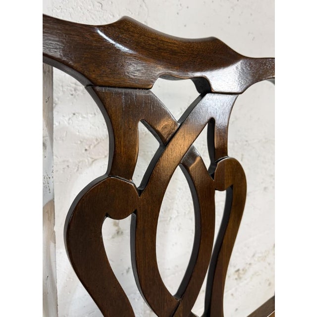 Brown Drexel 18th Century Collection Full/Queen Headboard With Metal Frame For Sale - Image 8 of 10