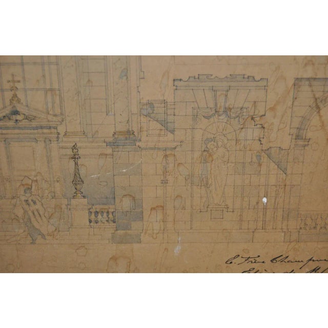 18th/19th Century Master Architectural Drawings For Sale - Image 9 of 11