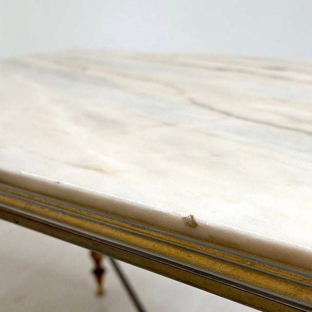 Metal Vintage Neoclassical Coffee Table, 1970s For Sale - Image 7 of 12