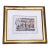 1994 Listed Artist Sergio Telles French Market Scene Framed 15.75" H For Sale