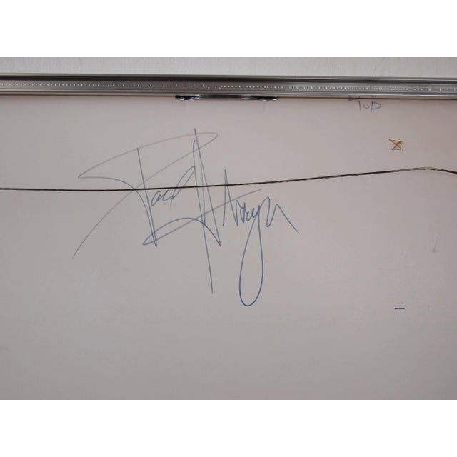 Late 20th Century Original Paul Harryn Abstract Expressionist Mixed-Media Collage on Paper, Framed For Sale - Image 11 of 13