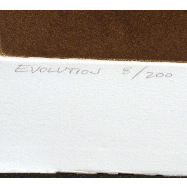 Impressionist Robert Katona "Evolution" Hand Signed LTD Edition Fine Art Etching Abstract For Sale - Image 3 of 5