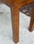 Long Parsons Style Walnut Sofa Table With Burl Walnut Top For Sale - Image 9 of 11