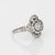 Art Nouveau Antique Portuguese Diamond Cluster Ring Platinum Sz 4.75 Art Nouveau Jewelry For Sale - Image 3 of 6