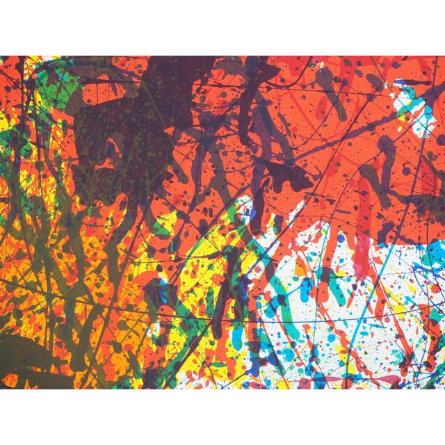 Sam FRANCIS (1923-1994) Explosion of colors Original vintage lithographic poster Created for the Sam Francis exhibition at...