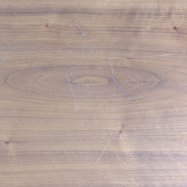 Moe's Industrial Style Desk With Solid Wood Top and Metal Legs For Sale - Image 10 of 11