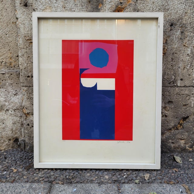 Gerardo Rueda, Composition in Red, 1970, Engraving For Sale - Image 3 of 16