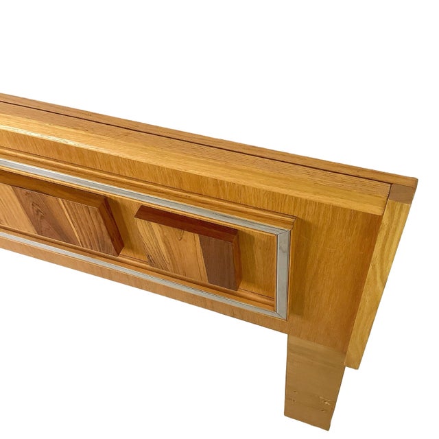 Vintage Modern Brutalist Queen Headboard by Tobago Furniture For Sale - Image 9 of 10