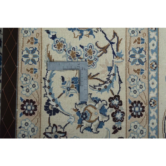 Hand-Knotted Nain 9la Oriental Rug For Sale - Image 12 of 13