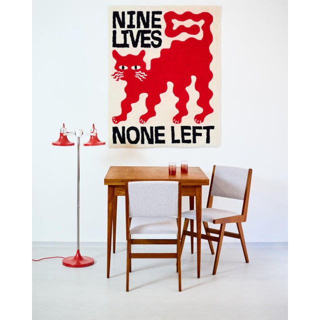 Vintage Wooden Chair with Grey Upholstery, 1970s, in Restored conditions. Designed 1970 to 1979