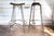 1980s Vintage Wicker Armless Snowshoe Bar Stools - a Pair For Sale - Image 9 of 9