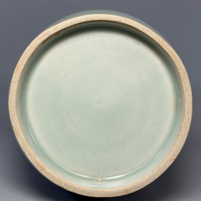 Ancient Chinese Longquan Celadon Carp Twin Handle Vase | One of a Kind For Sale - Image 9 of 9