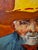 Painting of Van Gogh's "Portrait of a Peasant. Signed on the back Meredythe Mahoney. Painting has a great Kitsch vibe with...