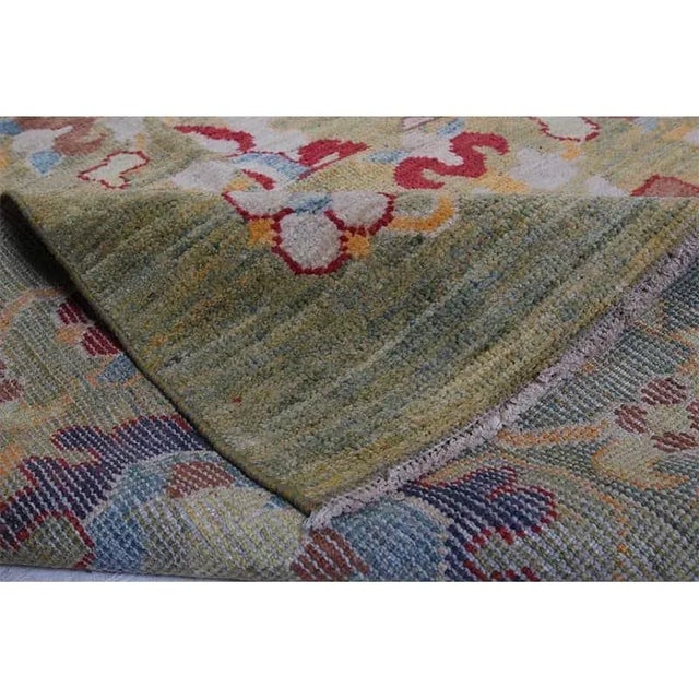 Traditional Handwoven Persian Sultanabad Area Rug 13’7″ X 19’5″ For Sale - Image 3 of 12