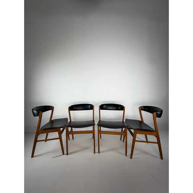 Vintage Scandinavian Dining Chairs, 1960s, Set of 4 For Sale - Image 6 of 6
