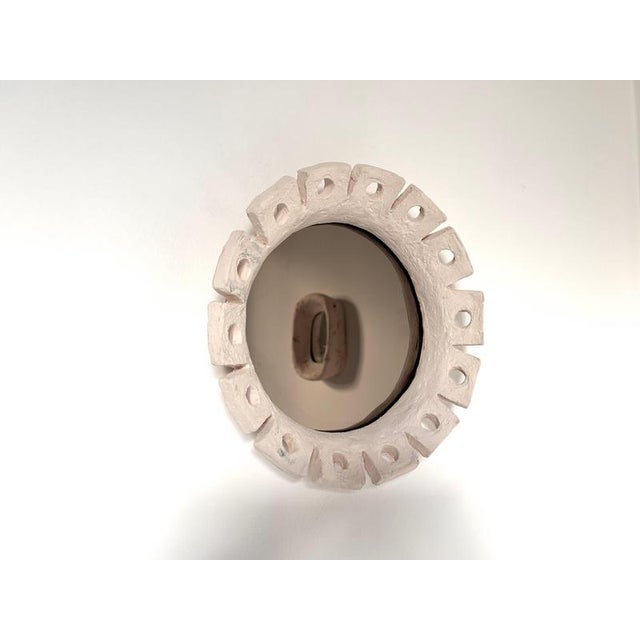 Fiore Handmade Ceramic Mirror by Renzo Maar For Sale - Image 14 of 15