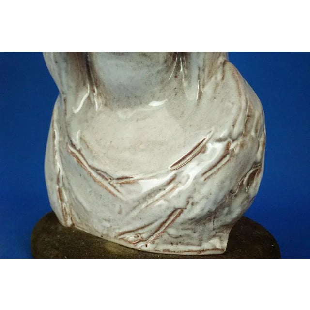 20th Century Majolica Bust of a Girl by Pietro Melandri for Matteucci, Italy For Sale - Image 15 of 18