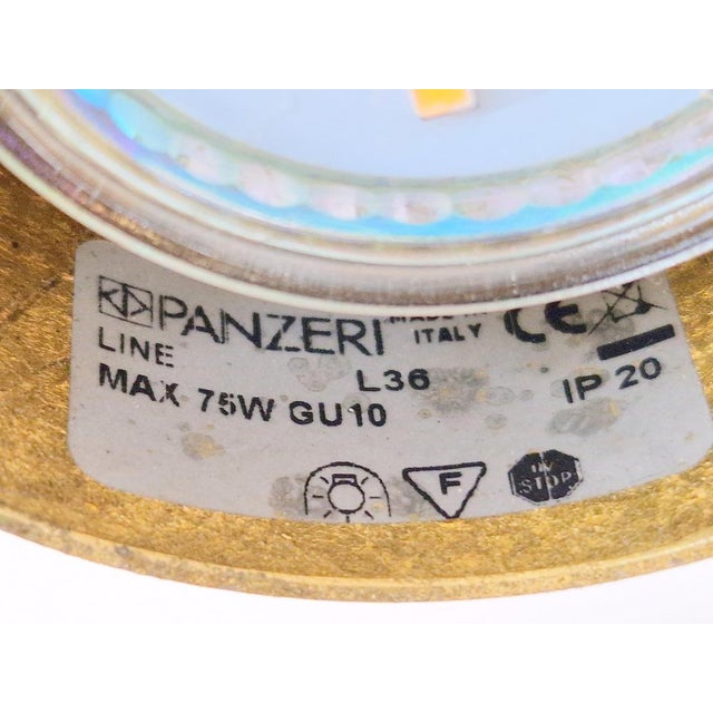 Conical Gold Line Pendant Lamp from Panzeri, Italy, 1990s For Sale - Image 9 of 10