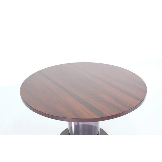 Mid-Century Italian Dining Table with Acrylic Glass Core, 1970s For Sale - Image 4 of 11