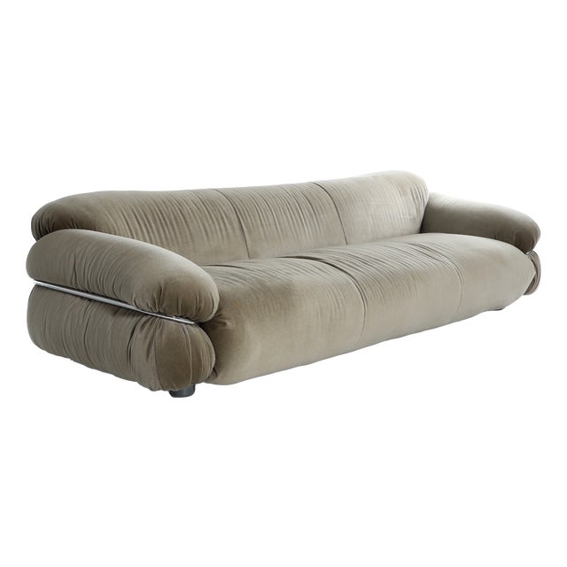 Sesann Three-Seat Sofa by Gianfranco Frattini for Cassina, Italy, 1970s For Sale