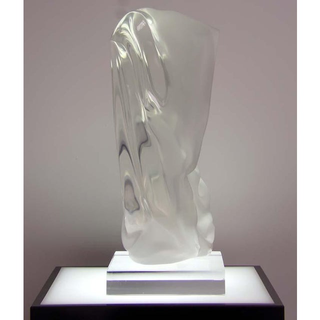 1990s Frederick Hart "Penumbra" (Acrylic) Lucite Hand Signed Beautiful For Sale - Image 5 of 18