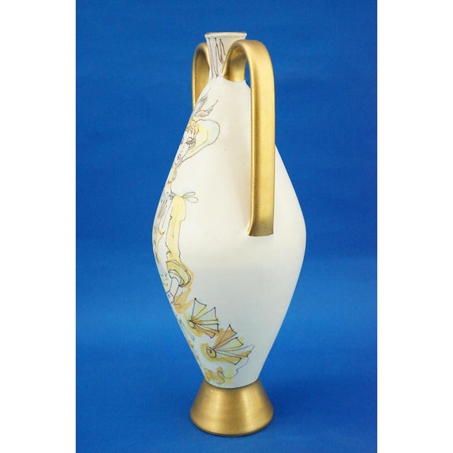 Ceramic Vintage Ceramic Vase by Domenico Rambelli for Miramare, Italy, 1950s For Sale - Image 7 of 18